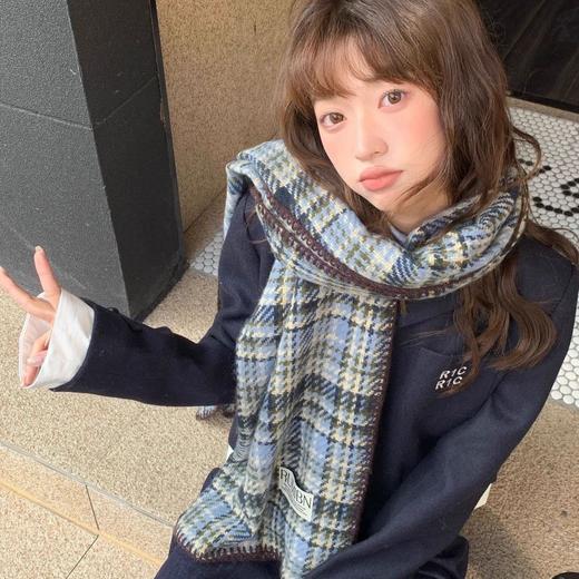 【YW】无忧购“礼物季”2025新款秋冬季圣诞新年格子红色围巾保暖高级感男女情侣围脖披肩WJ20178（截单后3-5天发货) 商品图3