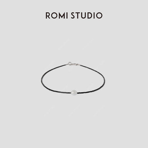 ROMI STUDIO 铜合金仿珍珠项链 法式复古一粒珠项链RWCRP34065 商品图0