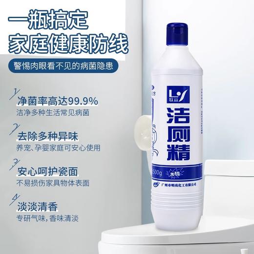 联益900g大瓶洁厕精马桶洁厕灵清剂除臭除黄渍蓝液体洁净厂家批发 商品图2
