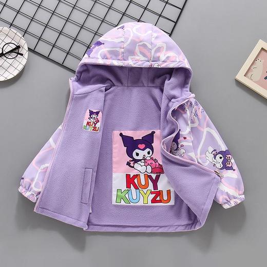 女童春秋装冲锋衣外套2025新款儿童春秋季两面穿加绒加厚户外上衣 商品图1