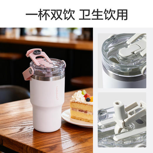 乐扣乐扣（LOCK&LOCK）陶瓷覆层提环冰霸杯保温杯LHC4430/LHC4431 商品图3