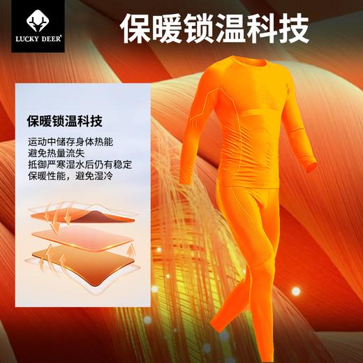 【99元一套】LUCKY DEER幸运鹿情侣款轻运动速干压缩保暖套装 商品图3