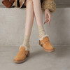 【预售5天】5CM复古风圆头毛毛鞋冬季新款时尚百搭加绒保暖乐福鞋好穿一脚蹬YY287 商品缩略图1