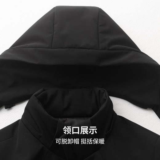 圣得西2025年冬季新款男士可拆卸帽厚棉服百搭加厚保暖舒适外套 商品图6