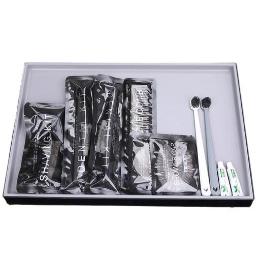 星级酒店宾馆一次性洗漱用高端民宿牙刷牙膏套装竹炭软毛丝牙具 商品图4