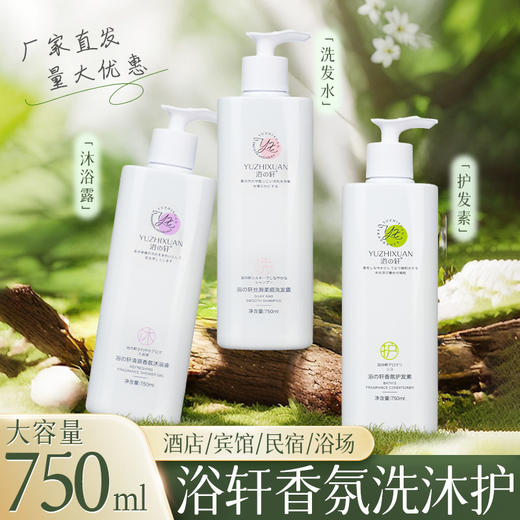 大瓶装洗发水沐浴露星级酒店民宿浴场洗护套装宾馆清洁柔顺洗头膏 商品图0