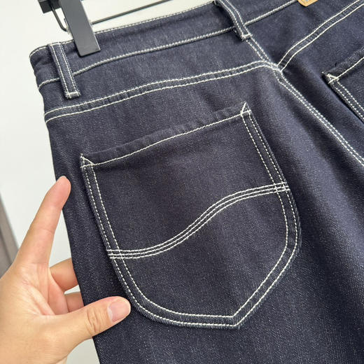 LEE加绒宽松版直筒牛仔裤1110 商品图3