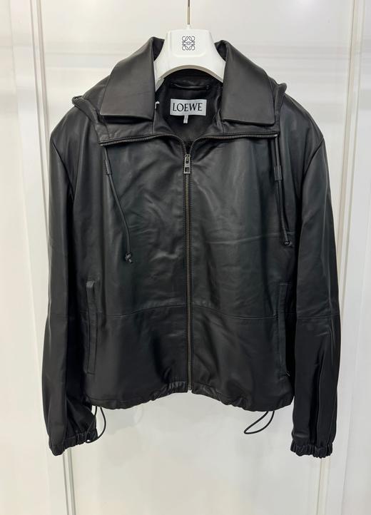 男款连帽皮衣外套he014 商品图0