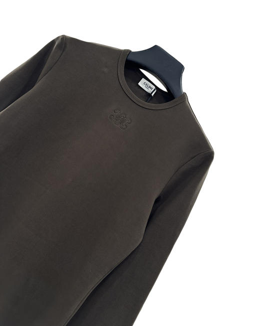 女款全棉刺绣打底长袖T恤zo008 商品图2