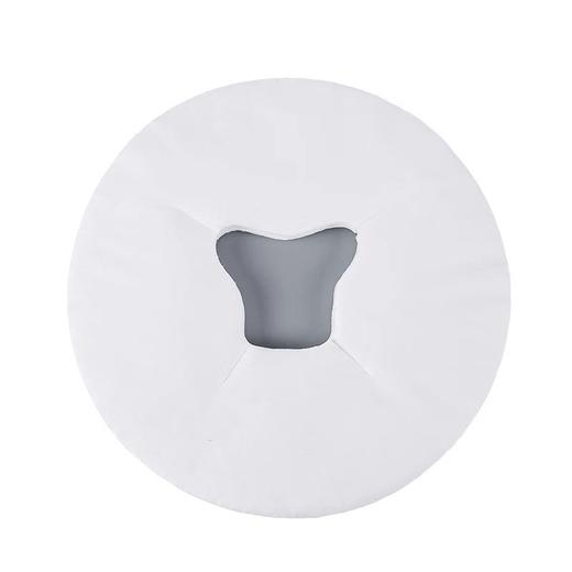 美容院一次性洞巾趴枕巾美容床按摩床推拿无纺布垫脸巾十字孔圆形 商品图4