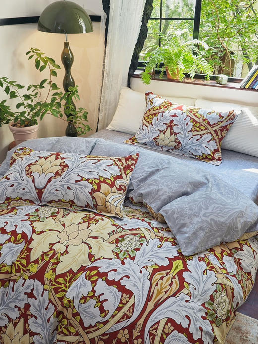 【磨毛款四件套】珍藏级孤品1折捡漏 英国William Morris名画系列印花磨毛四件套 高级感拉满  商品图8