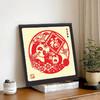 熊猫送福 中国风特色剪纸艺术相框摆件 商品缩略图1