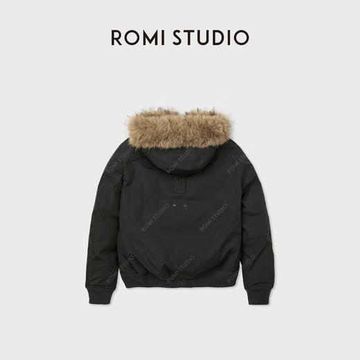 ROMI STUDIO高克重三防90鹅绒厚毛领连帽羽绒服 RWCWWT6073 商品图2