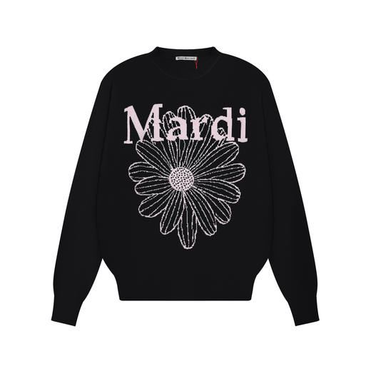 女款小雏菊提花针织毛衣he 商品图0