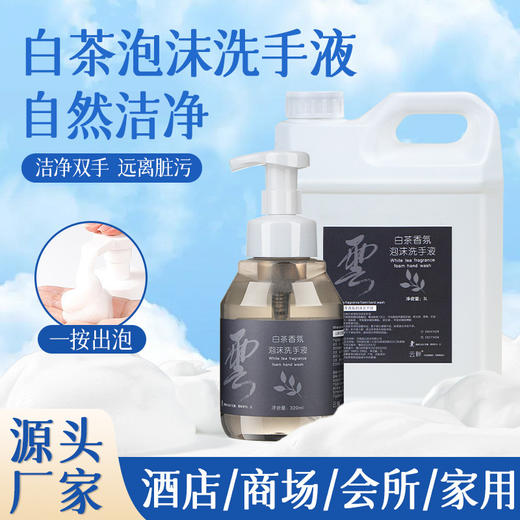 按压式酒店专用泡沫洗手液按压出泡家用商用大桶补充装10斤量批发 商品图0