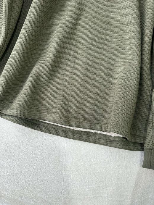 贝壳三 男士华夫格半拉链立领卫衣内里加绒加厚打底上衣C120318 商品图12