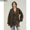 COCOBELLA双面呢手工羊毛大衣女秋冬通勤短款毛呢外套WL3019 商品缩略图0