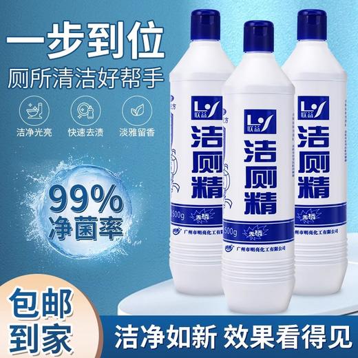 联益900g大瓶洁厕精马桶洁厕灵清剂除臭除黄渍蓝液体洁净厂家批发 商品图0