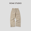 ROMI STUDIO"简练有型"细纹灯芯绒拼缝扣襻阔版直筒裤 RWCAX06154 商品缩略图5