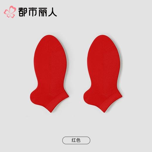 都市丽人袜子中厚高含棉袜子船袜简约生活袜子LCCDA4 商品图5