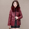 2025新款妈妈冬款羽绒服，中式绣花国风皮保暖毛领中长款 商品缩略图2