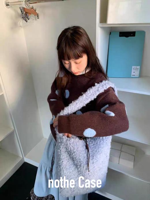 nothe Case布然/BLJS277/「布鲁集市」软糯毛呢大容量斜挎包 商品图3