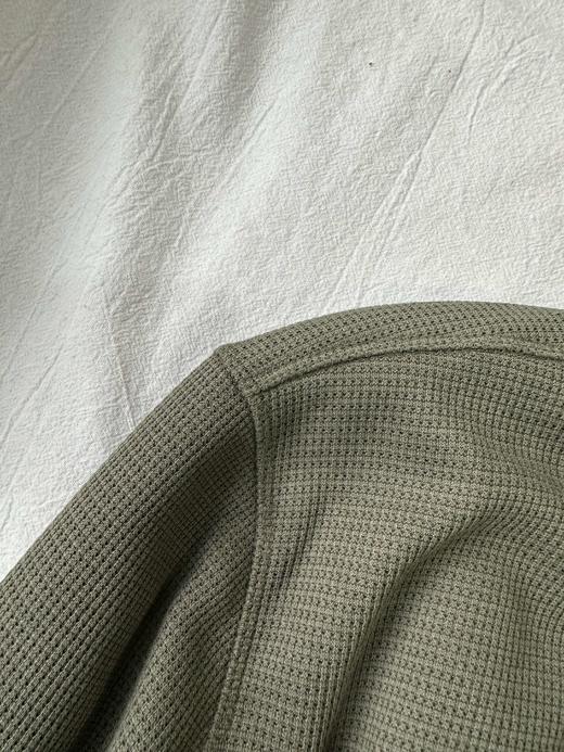 贝壳三 男士华夫格半拉链立领卫衣内里加绒加厚打底上衣C120318 商品图10