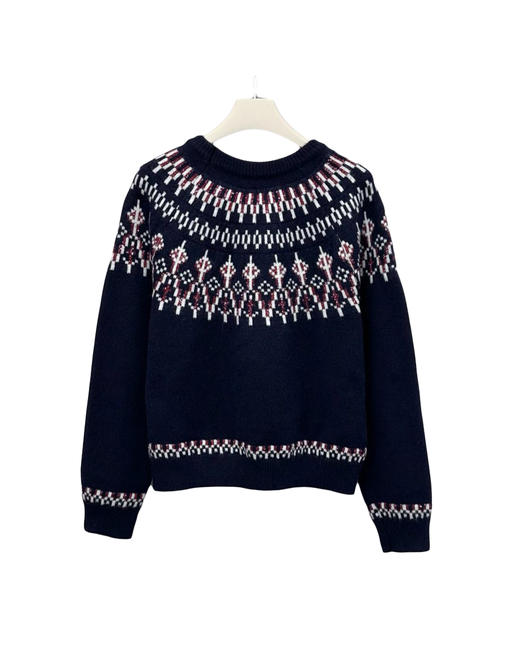 女款钩花针织毛衣la014 商品图1