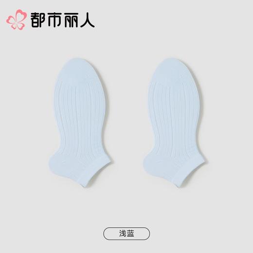 都市丽人袜子中厚高含棉袜子船袜简约生活袜子LCCDA1 商品图8