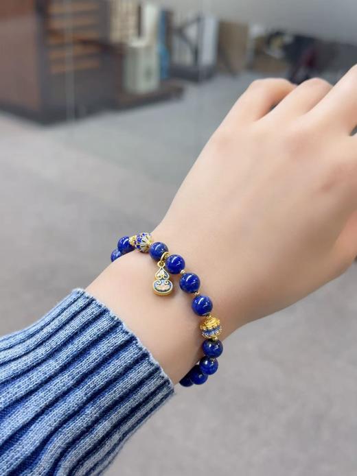 【福利秒杀】财禄兼备 天然青金石手串 吸金智慧之石 JD 商品图3