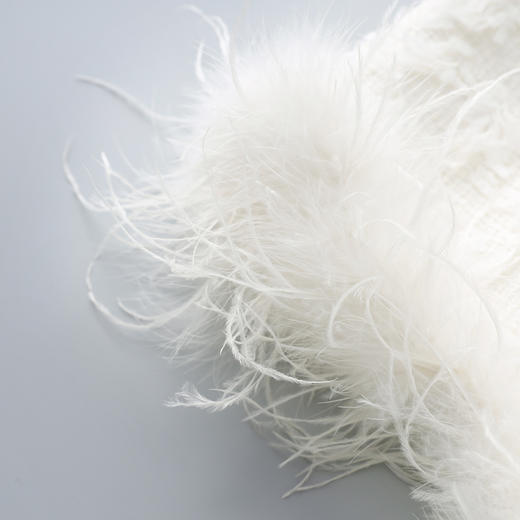 轻奢鸵鸟毛新中式国风马甲外套，气质名媛流苏粗花呢WLZD2513605 商品图3