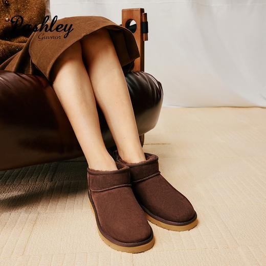 【梅花出品】帕奢利新款休闲舒适时尚平底雪地靴HZ0069P 商品图1