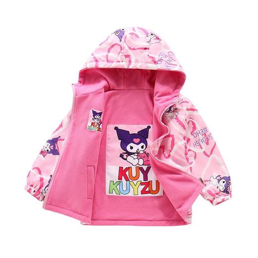 女童春秋装冲锋衣外套2025新款儿童春秋季两面穿加绒加厚户外上衣 商品图4