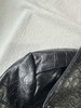 贝壳三 仿鳄鱼纹机车风复古皮衣短款翻领黑色帅气外套女C120317 商品缩略图4