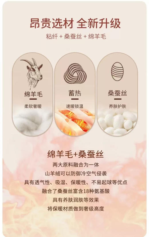 布*小九儿童羊毛蚕丝保暖单裤 商品图3