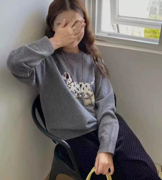 老米优品🎈3-5天！小细节里藏着少女感《10%绵羊毛🐏 韩里韩气“ 斑点狗” 毛衣》谁能抗拒这样的减龄少女复古款吖~MY251203A 商品图0