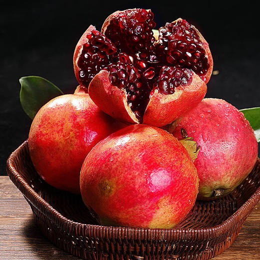 云南大理黑珍珠酸甜石榴 彩箱净重5-5.5斤（6-8个）粒粒饱满坏果包赔 商品图3