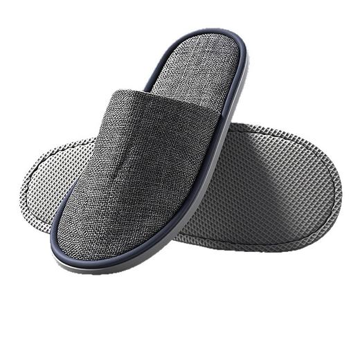 亚麻一次性拖鞋全季节通用加厚防滑五星级酒店美容院宾馆民宿专用 商品图4