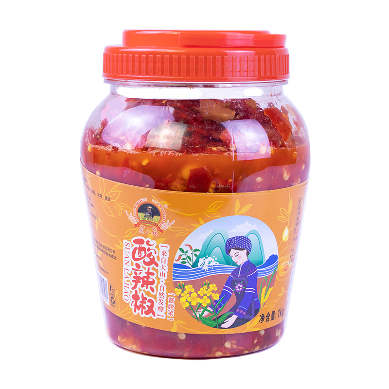 【熊八妹酸辣椒】1KG/瓶 蛋炒饭的灵魂伴侣 拌凉菜蘸火锅美味可口