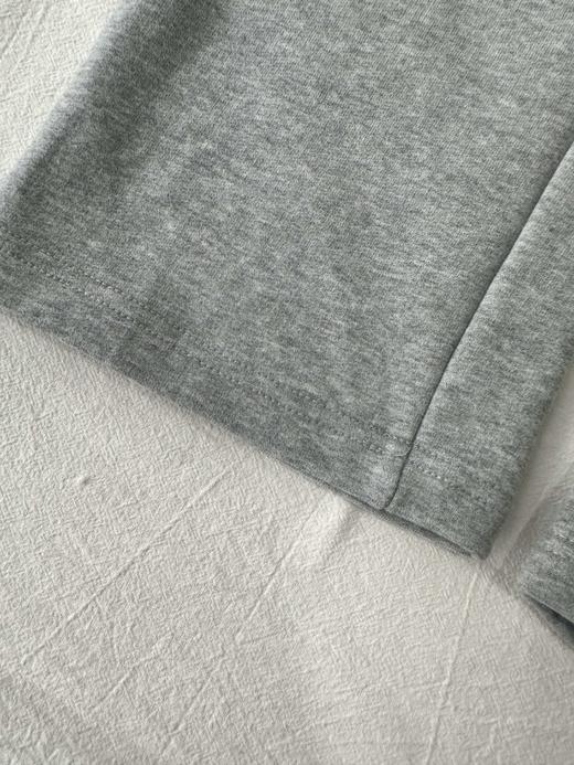 贝壳三 厚实松紧腰字母刺绣休闲裤女磨毛绒直筒棉质卫裤C120313 商品图14