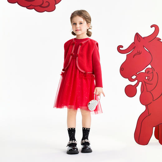 【实体店同款】女童套装春季新款安奈儿童装XG613002 商品图5