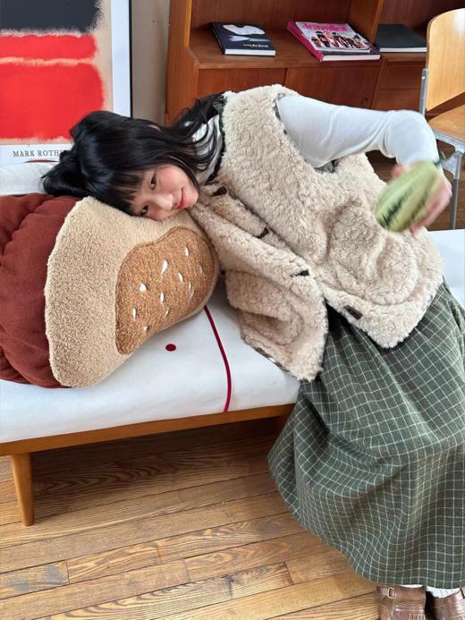 nothe Case布然/NC254206/「洋梨摩卡」双面穿毛马甲 商品图3