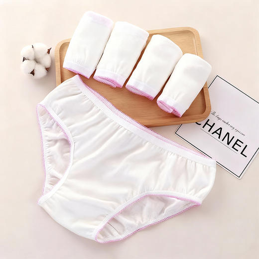 一次性内裤纯棉女无菌独立包装免洗日抛三角裤产妇月子大码200斤 商品图0