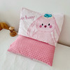 【YW】无忧购【甄选】大版儿童卡通小动物牛奶暖绒豆豆枕芯秋冬可拆卸幼儿园枕头套001（截单后3-5天发货) 商品缩略图2