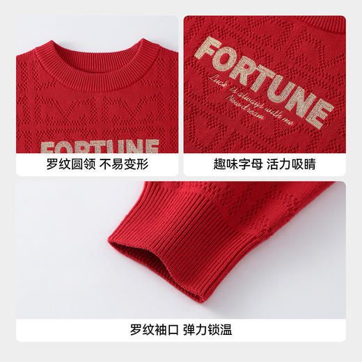 【实体店同款】男童圆领棉线衫春季新款安奈儿童装AB614015 商品图4