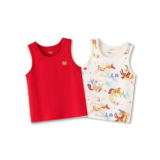 【balaOne】巴拉巴拉童装儿童内衣男女童2025新款春2件装打底背心 商品图4