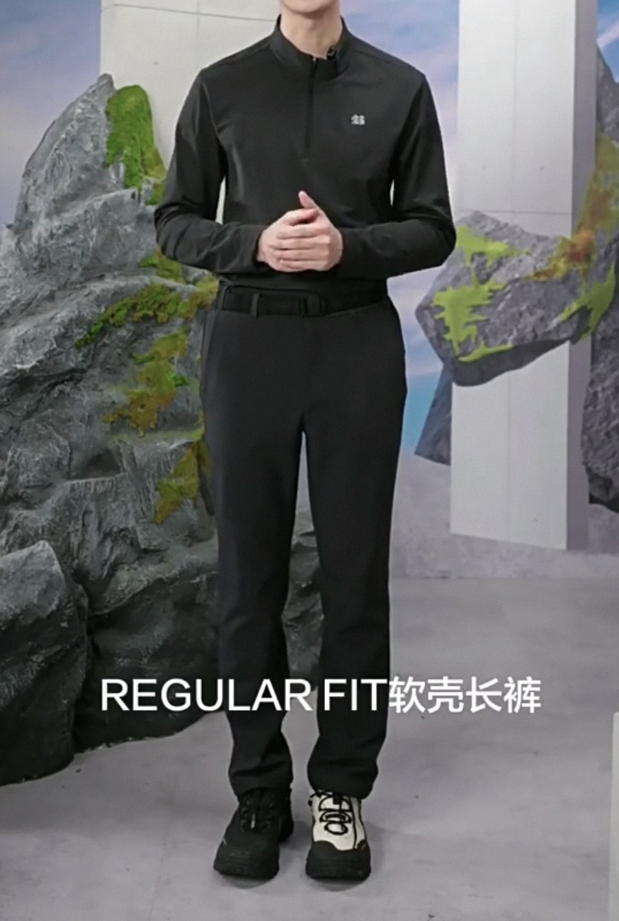 123-3 男士福利 两棵树 带腰带 抗风挡雨 加绒软壳裤 冲锋裤 休闲裤