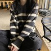 伊泺杉韩系连帽条纹针织套头毛衣 | 柔软舒适有垂感 挺括有型 藏肉显瘦 厚薄适中 商品缩略图2
