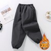 男童裤子加绒2025新款冲锋裤儿童春秋冬款简约保暖中大童运动长裤 商品缩略图2