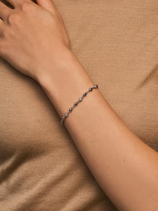 北京仓｜Lili Claspe-Stella-银色 网球 锆石 手链［美国设计师］ 商品图0